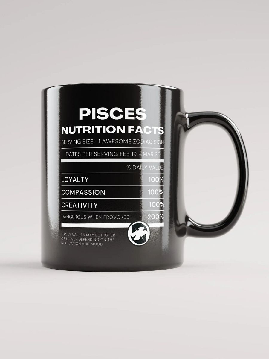 Pisces Nutrition Facts Mug product image (6)