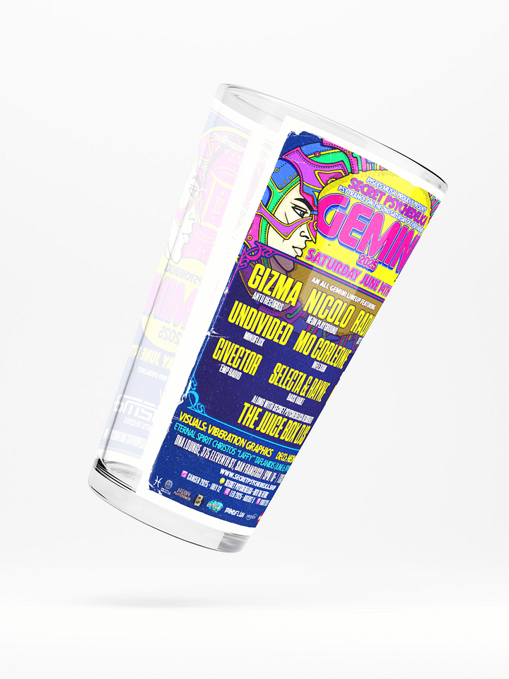 Gemini 2025 Shaker Pint Glass product image (2)