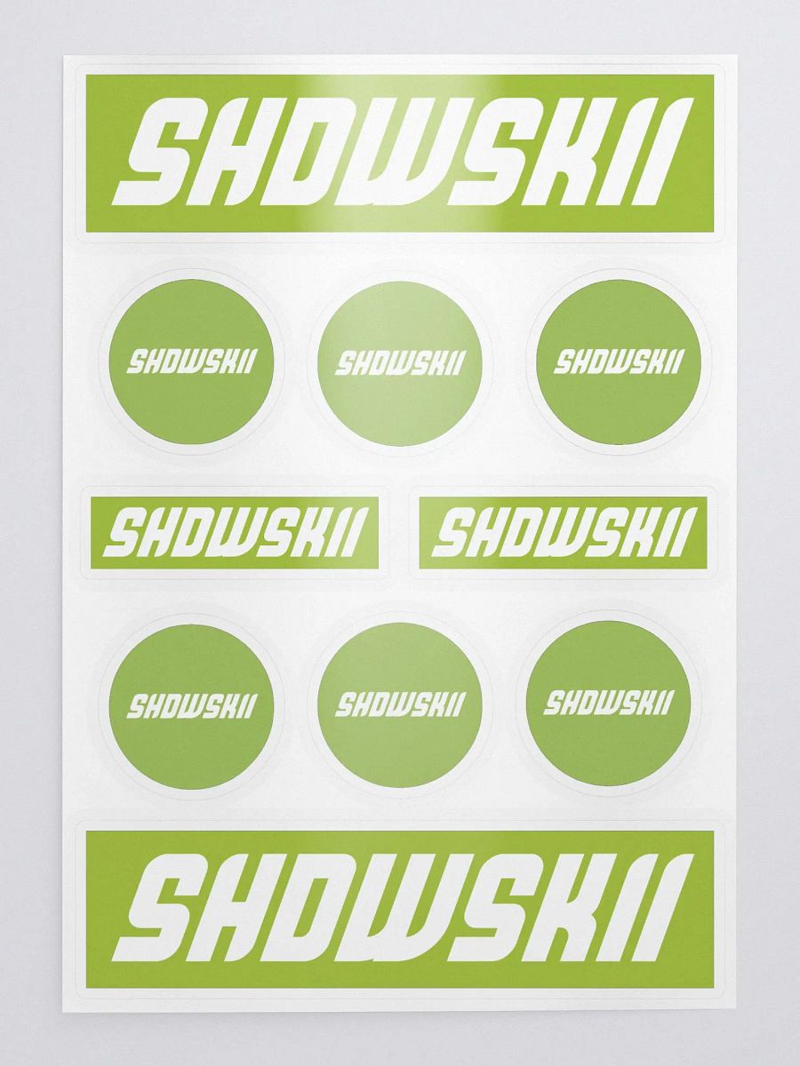 KISS CUT STICKERS / GREEN product image (1)