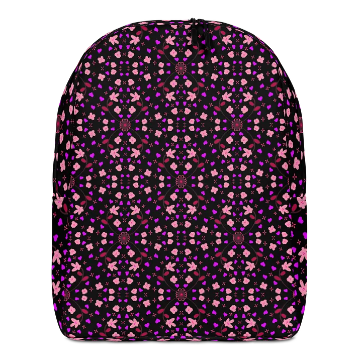 Hearts and Flowers Dark backpack product image (1)
