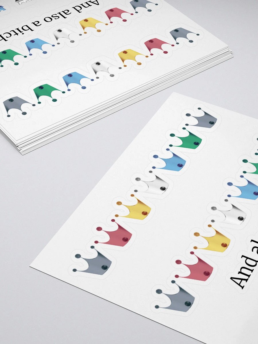 Sticker Sheet: Disability Pride & Also a Bitch product image (4)