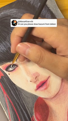 Drawing Kazumi Mishima from Tekken #fypシ  #fanart #tekkencommunity #tekken #artistlife #artist #sketch #drawing