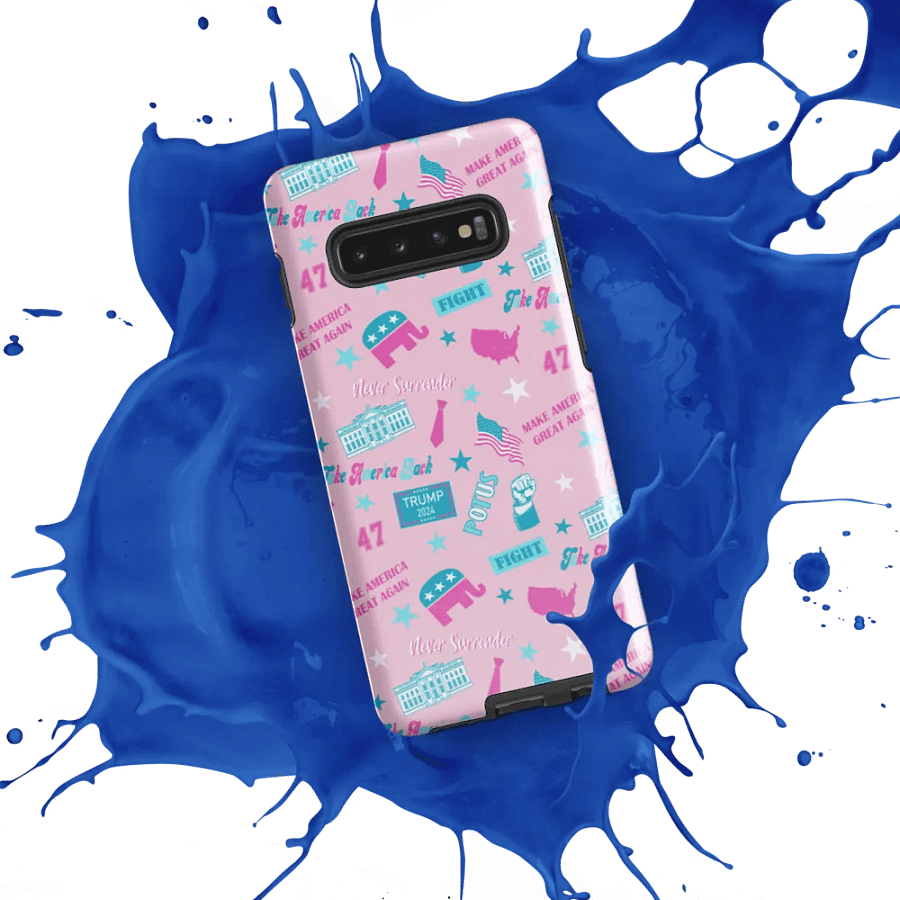 Trump 2024 Election-Themed Patriot Make America Great Again Pink Pattern Phone Case for Samsung product image (52)