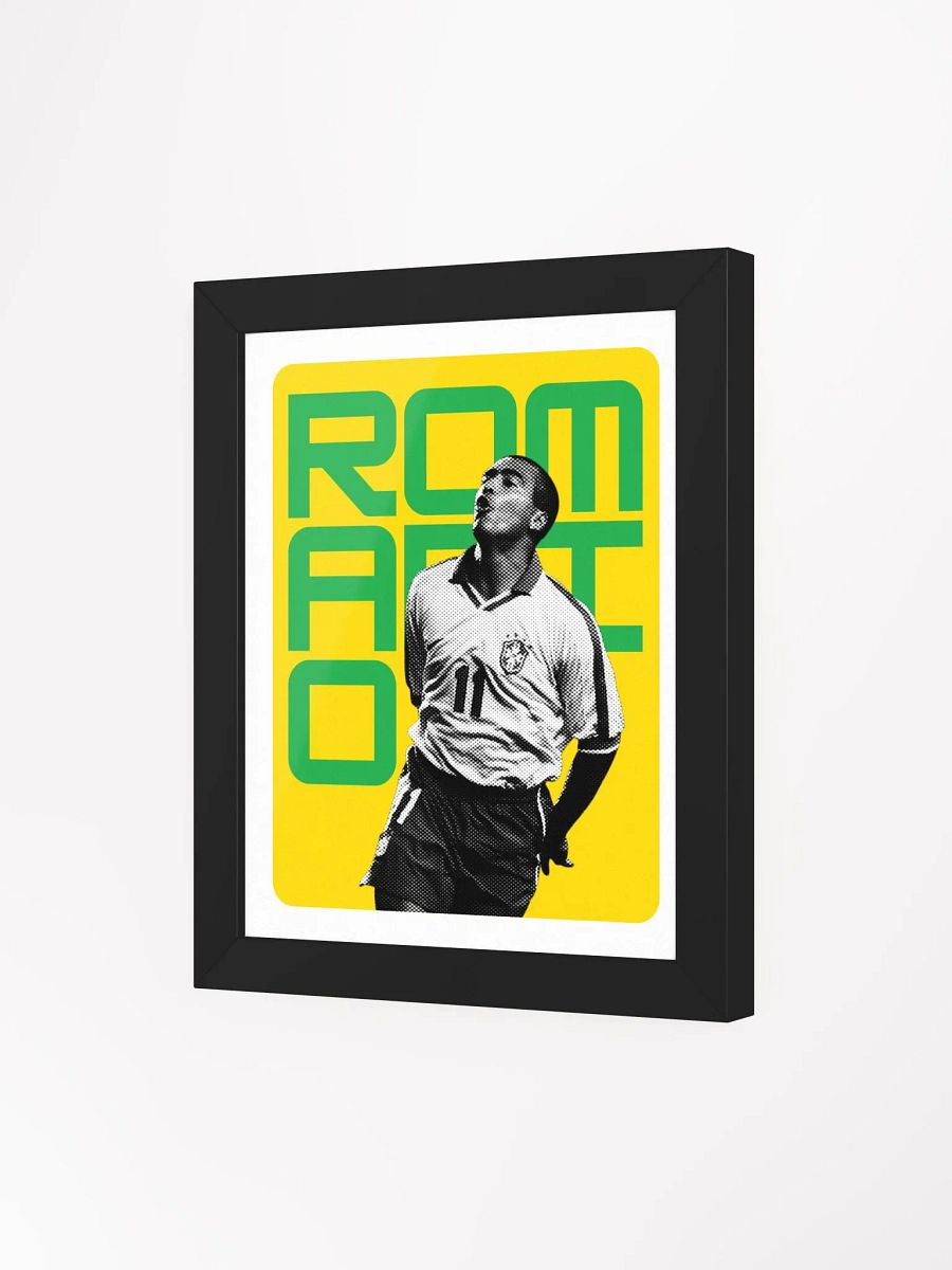 Romario BW Brazil Name Art Framed Print product image (4)