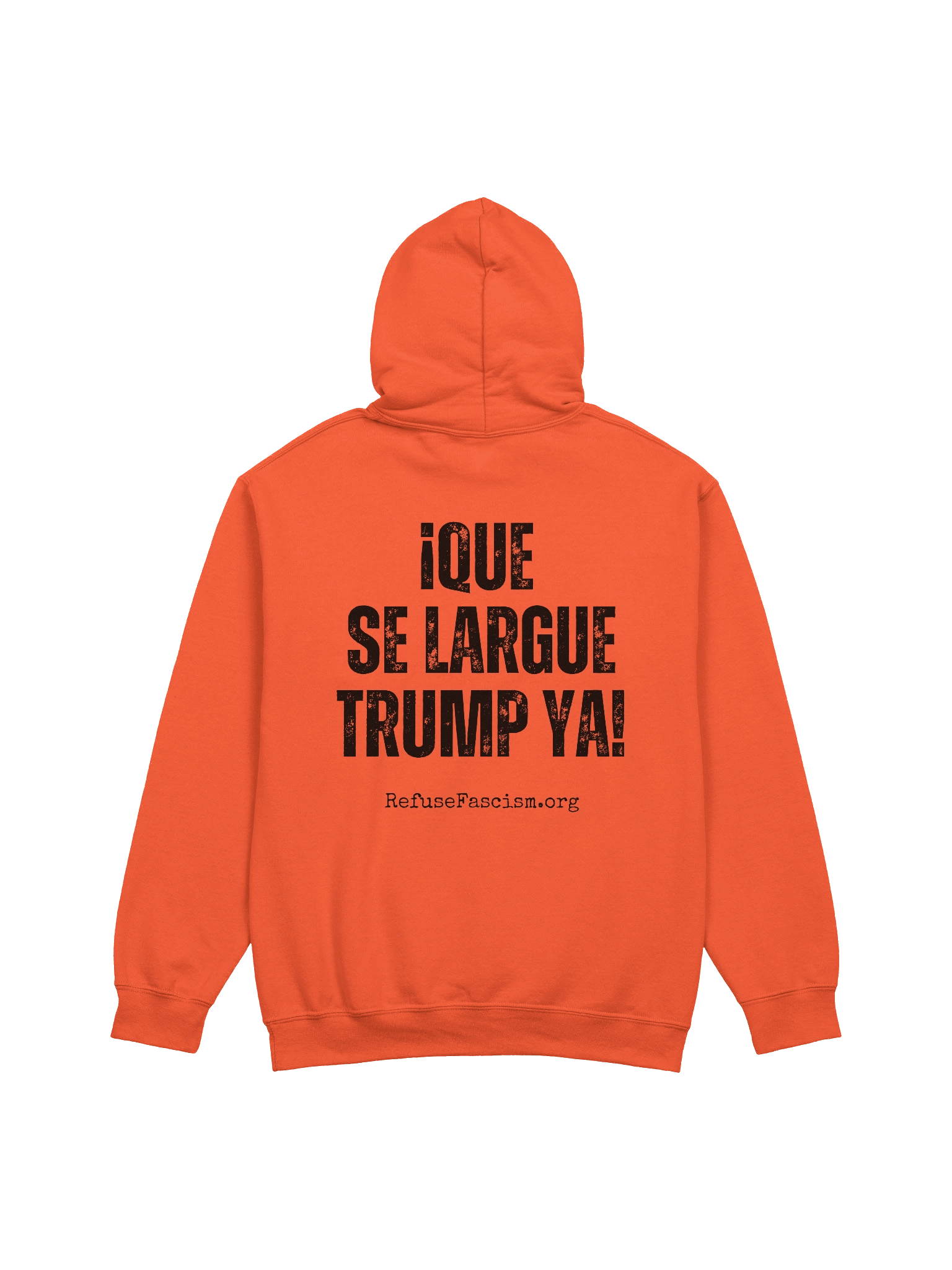 Que Se Largue Trump Ya! Orange Hoodie product image (2)
