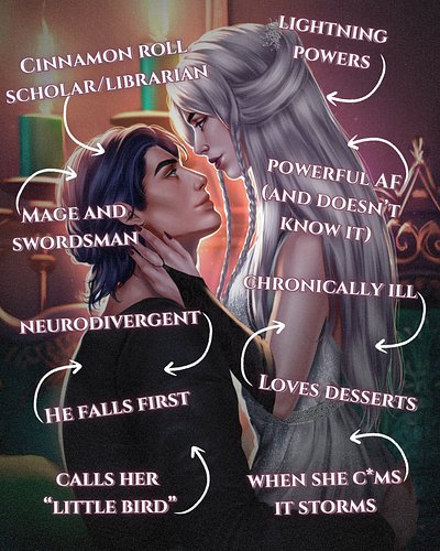 “A love so easy is so vulnerable. There may always be something that will try to rip it apart.” 🦋

I want more art of them to...