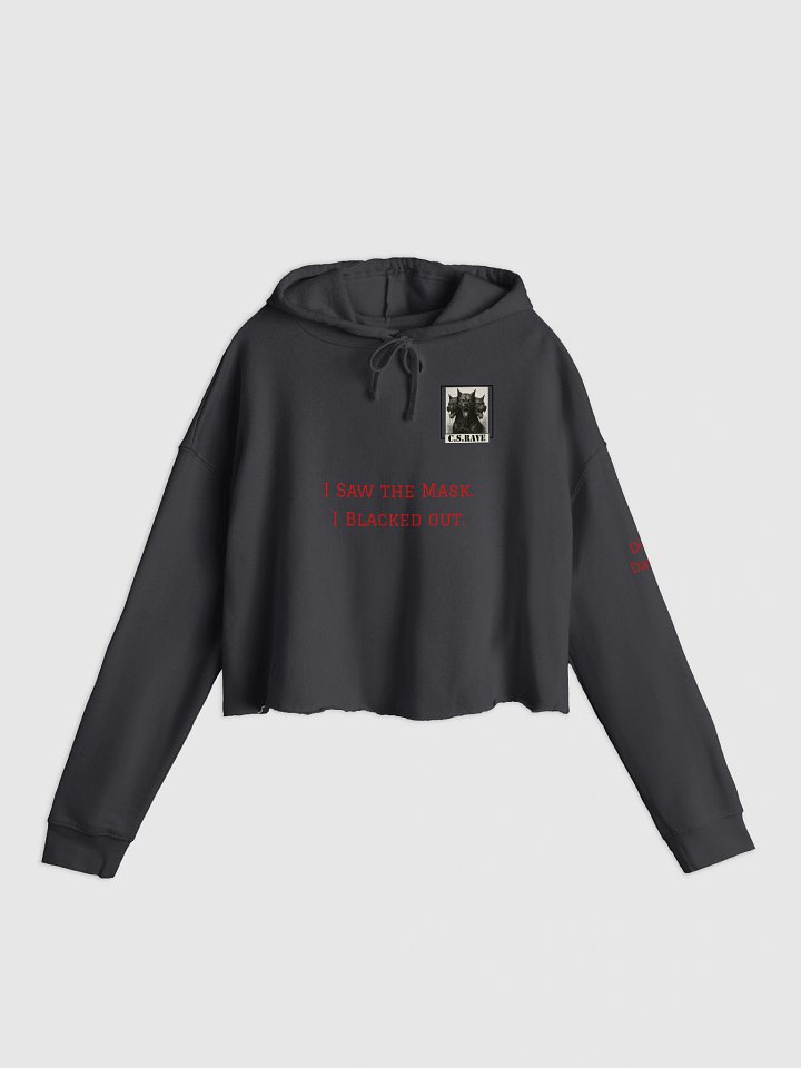 Blacked Out Hooded Crop Top product image (2)