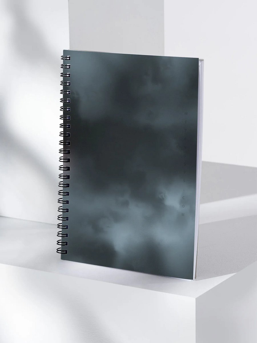 Nebula Gray Sky Spiral Notebook product image (4)