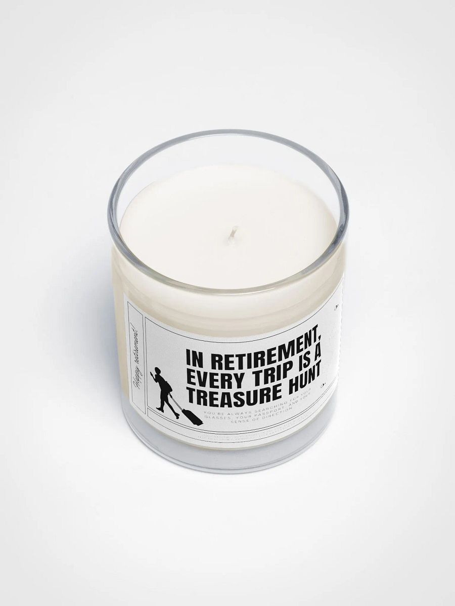 Funny retirement gift for a retired travel addict - Soy wax vegan candle product image (4)