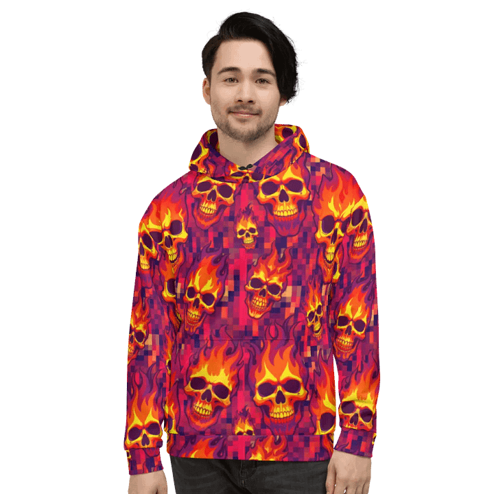 Neon Pixel Inferno Skulls (Primal) product image (2)