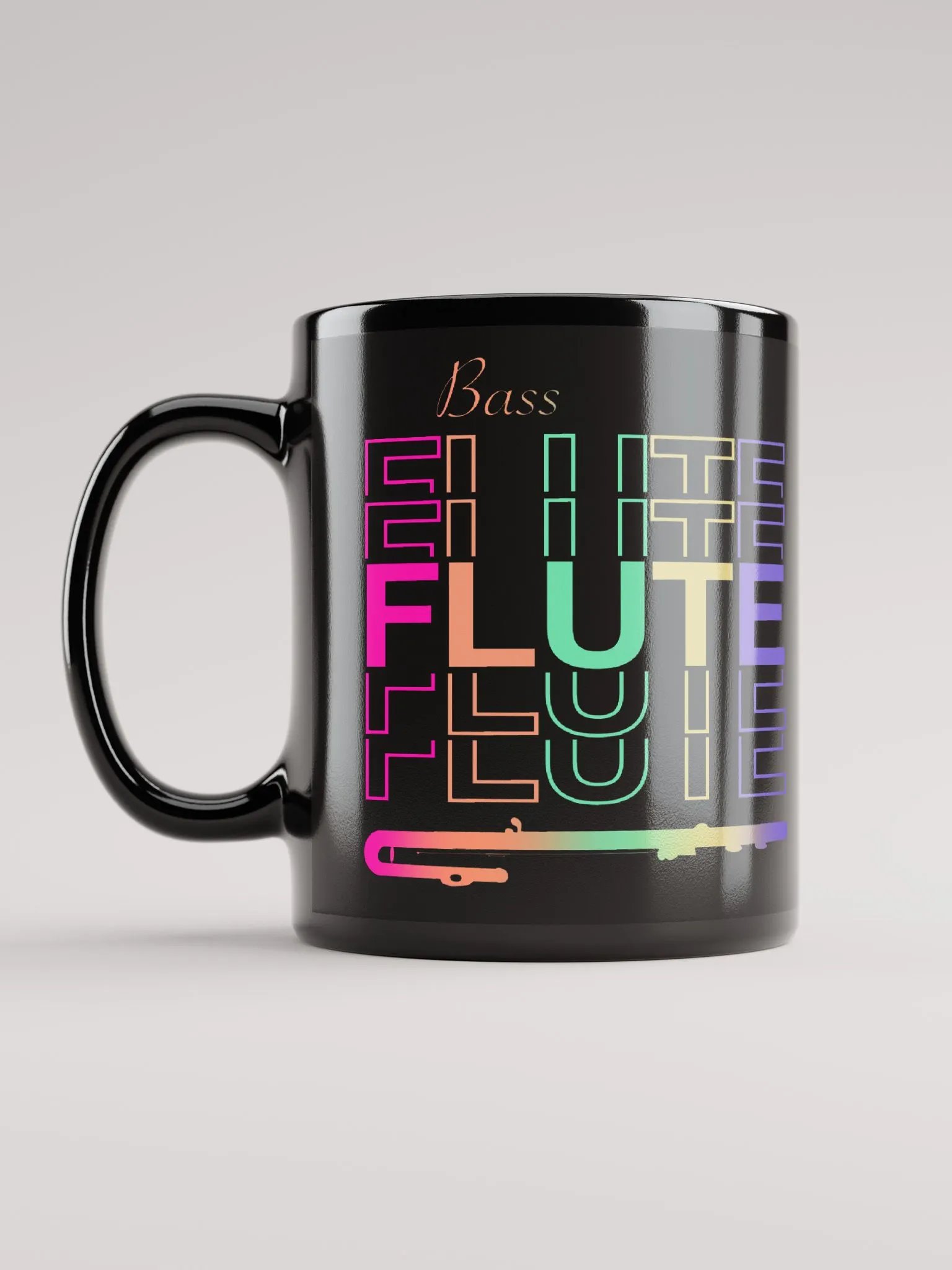 Symmetrical Flute Graphic Mug - Bass Flute product image (3)