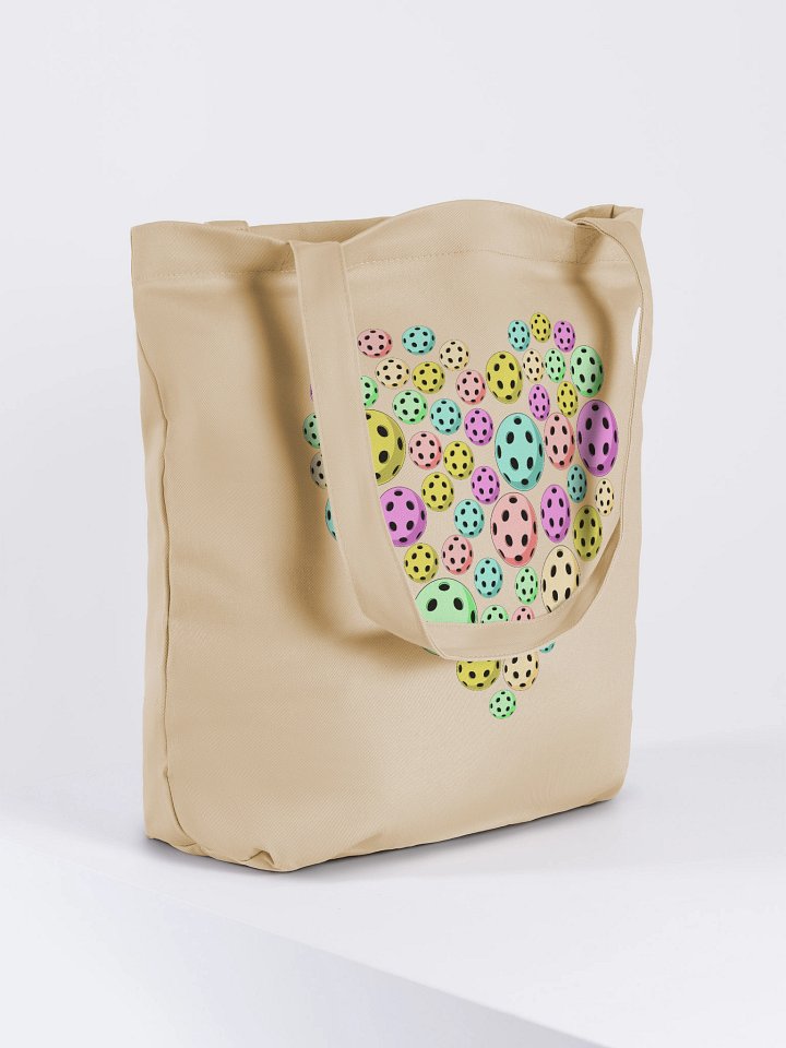 Heart Pickleball Colored Harmony Tote Bag product image (4)