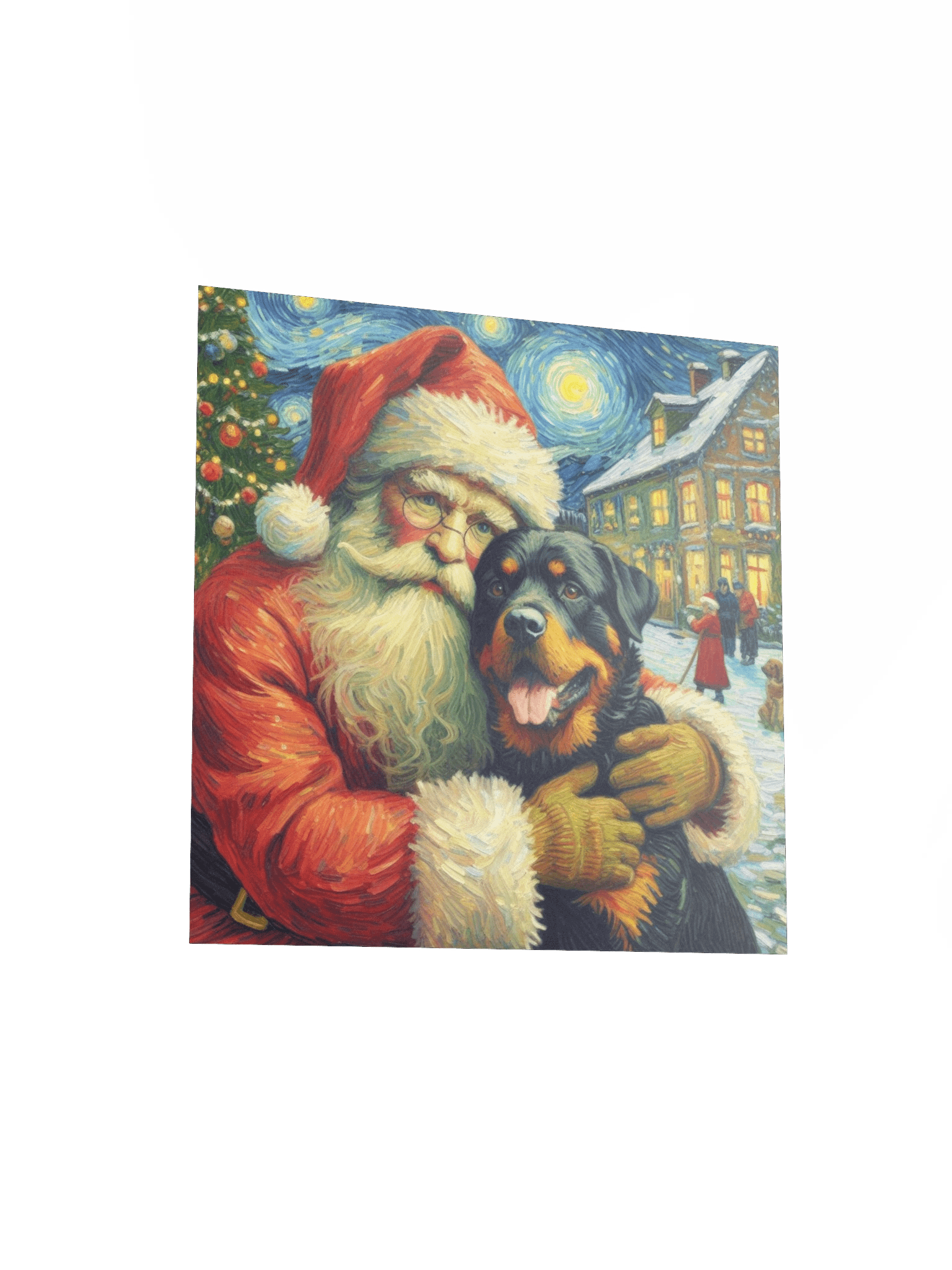 Rottweiler & Santa Matte Poster product image (11)