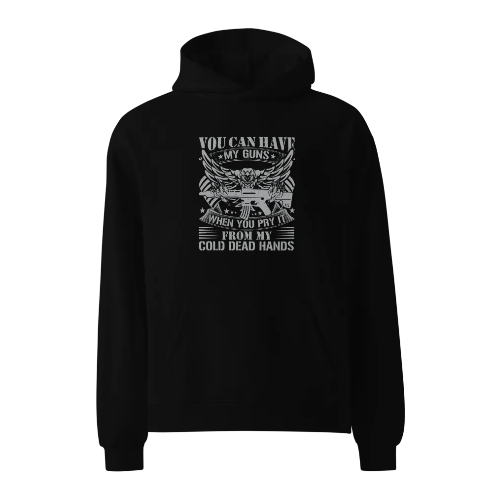 Premium Oversized Hoodie – “Cold Dead Hands” product image (1)
