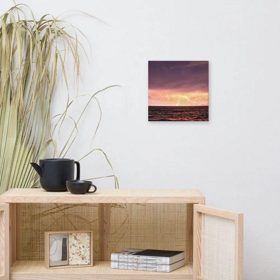Ocean Lightning Canvas product image (9)