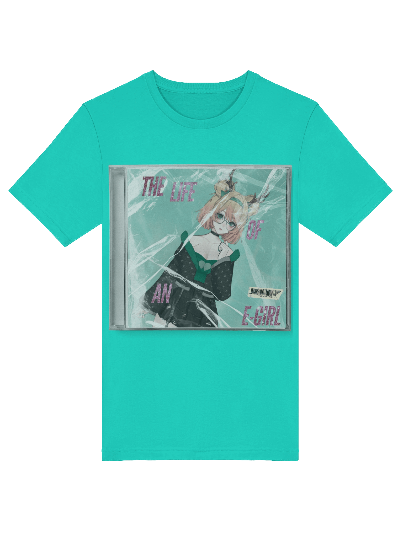 The Life of an E-Girl Jewel Case T-Shirt product image (15)