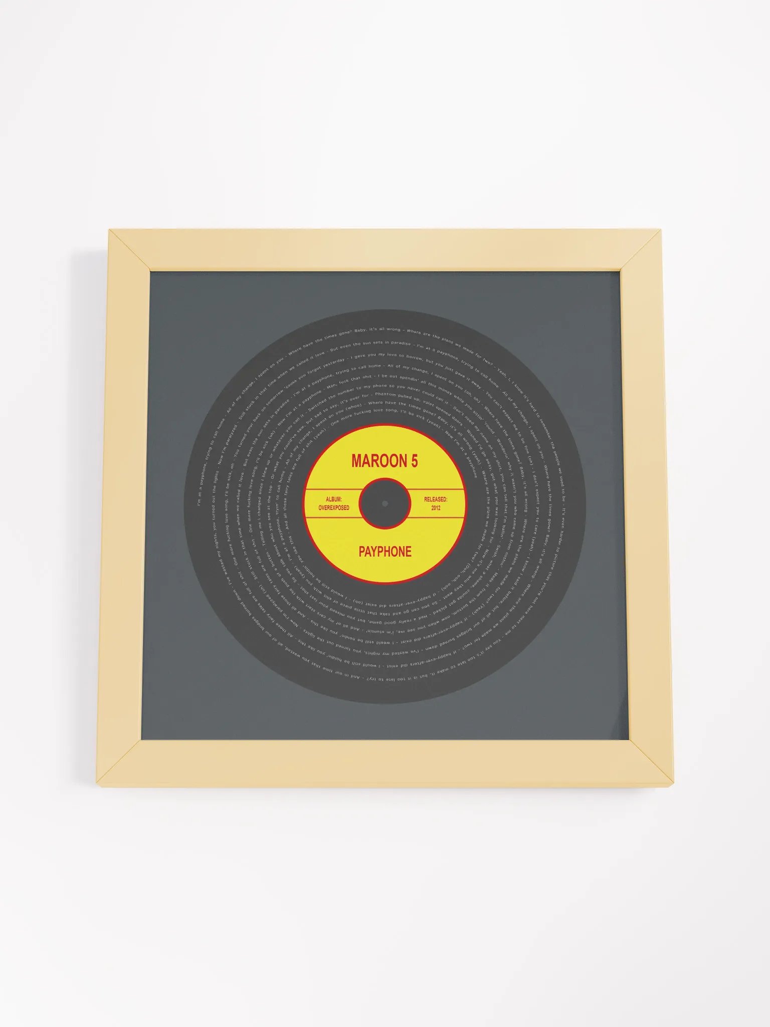 Maroon 5 - Payphone Vinyl Poster product image (51)