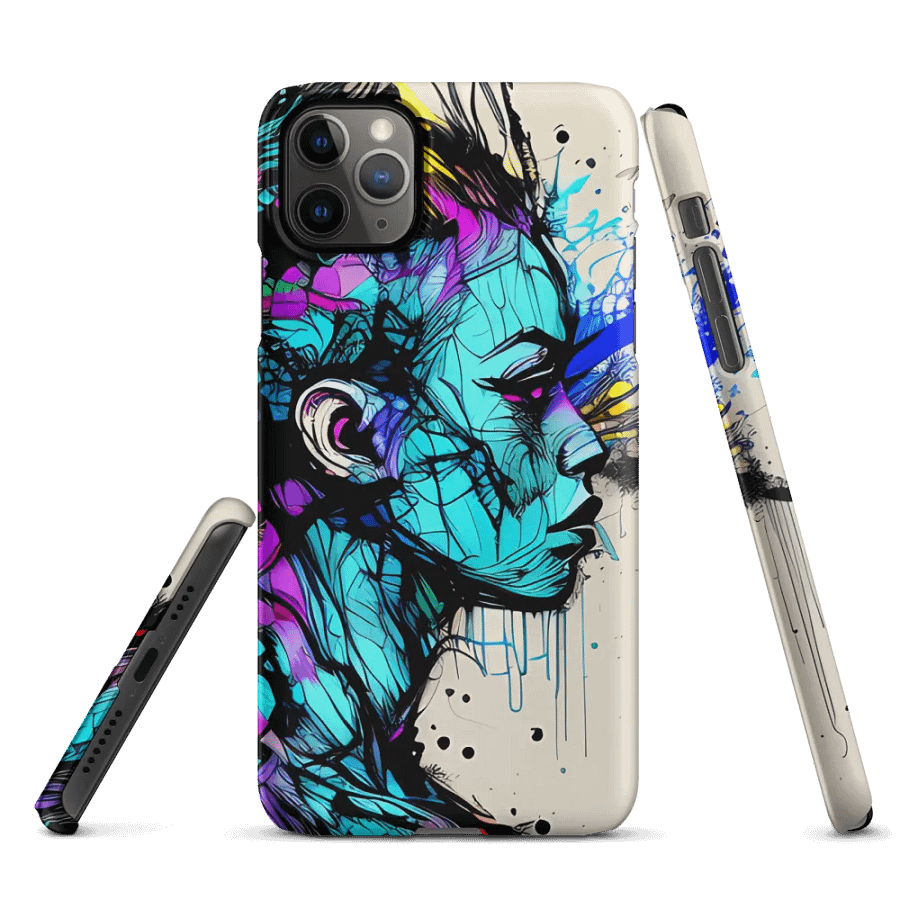 'Electric Emotions' Phone Case Painting Cover for iPhone 15 14 11 12 13 XR XS X 7 8 FE product image (3)