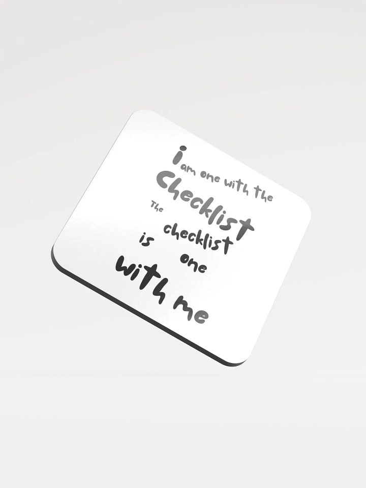 Checklist Chic Glossed Coaster product image (1)