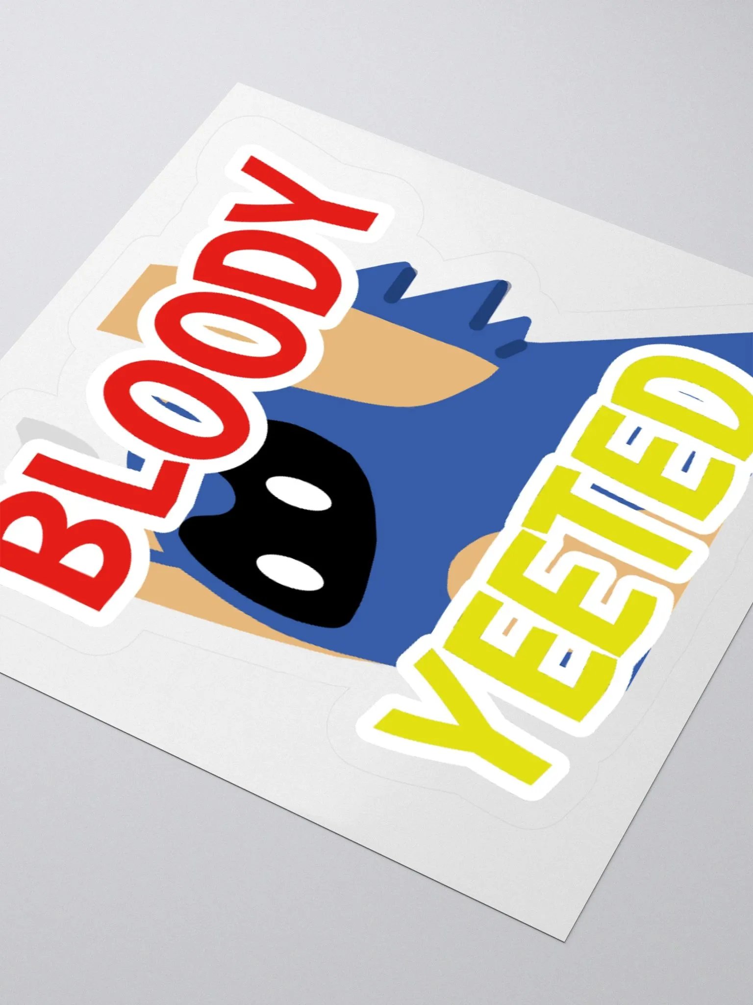Bloody Yeeted Kiss Cut Sticker product image (3)