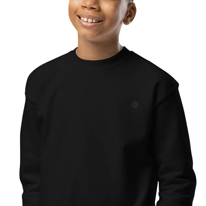 Black Youth Crew Neck Sweatshirt product image (1)