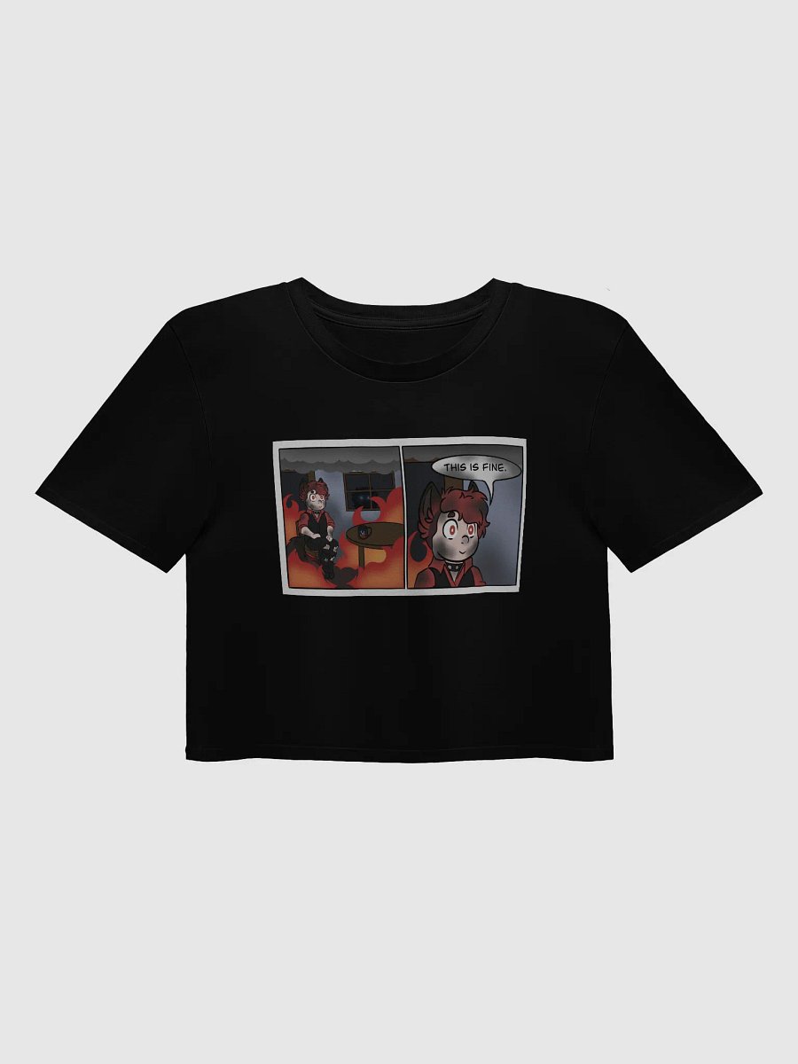 Premium Crop Top - This Is Fine Meme product image (1)