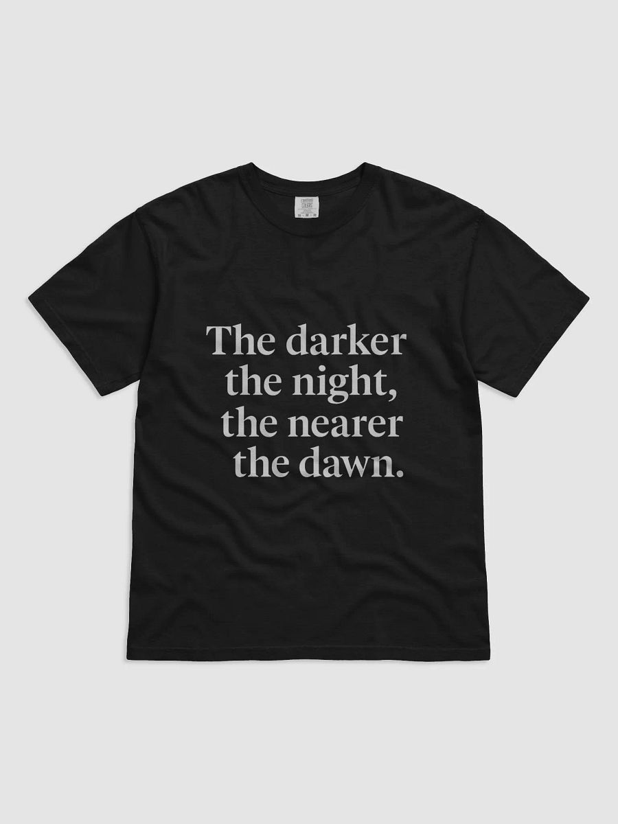 “The Nearer the Dawn” Nichiren Buddhism T-Shirt product image (1)