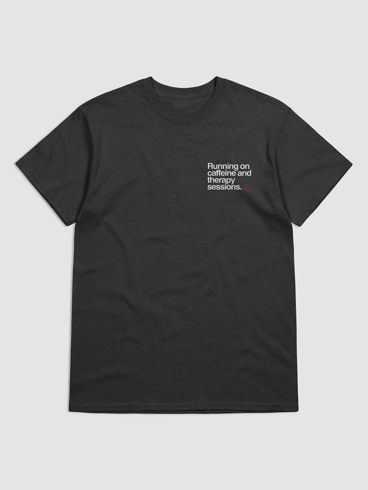 Running on caffeine and therapy. Left Chest Print product image (1)
