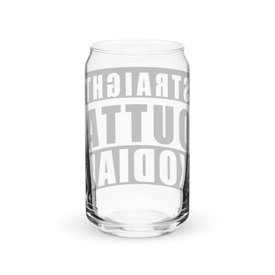 Straight Outta Kodiak Can-shaped Glass product image (6)