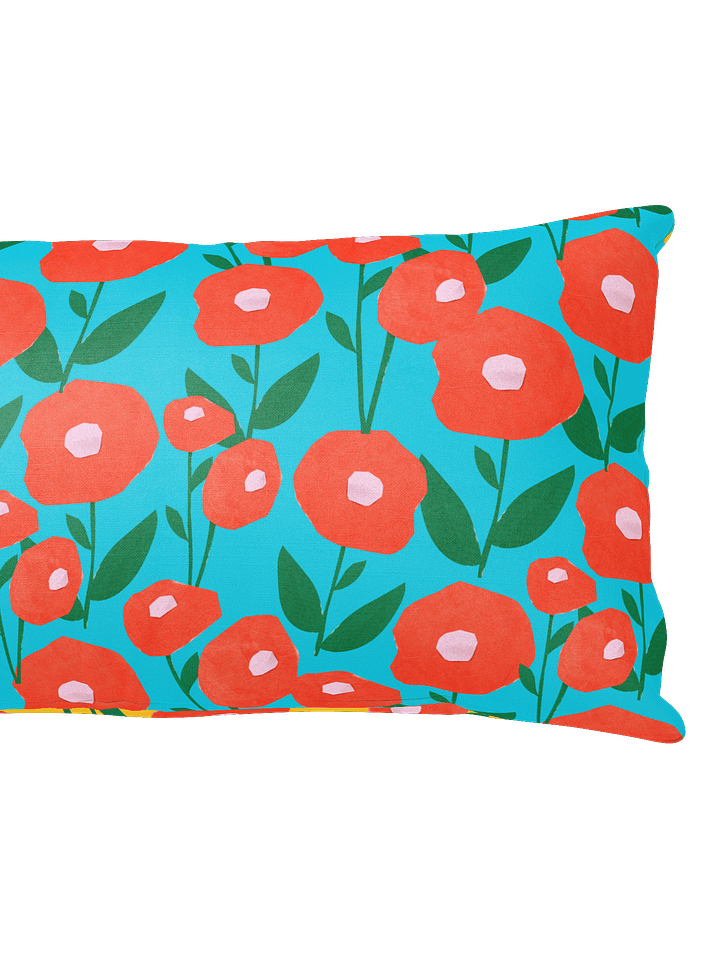 Bold Poppy Floral All-Over Print Pillow product image (2)