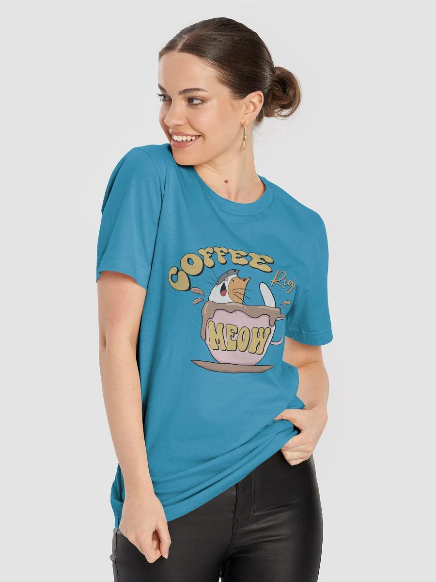 Coffee Right Meow T-Shirt - Funny Cat and Coffee Lover Tee product image (3)