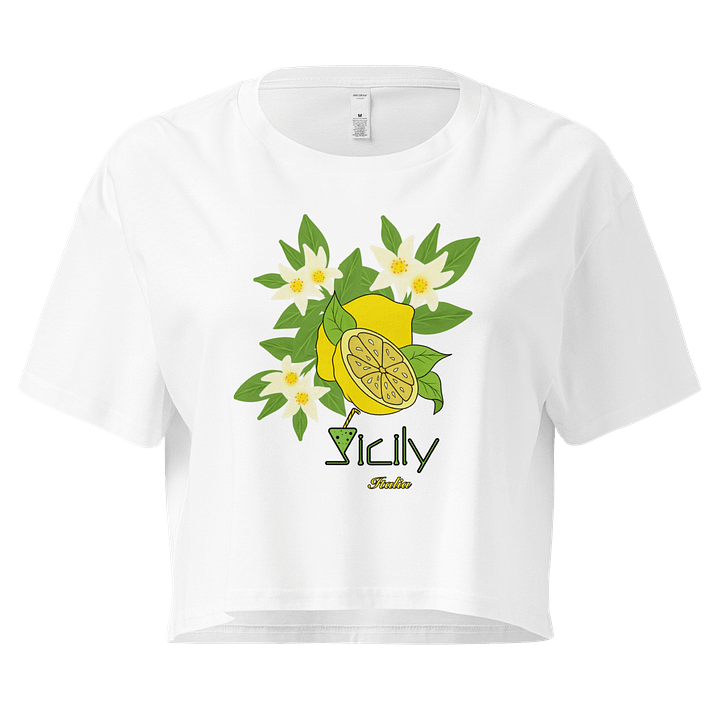 Sicilian Lemon Blossom Crop Top product image (37)