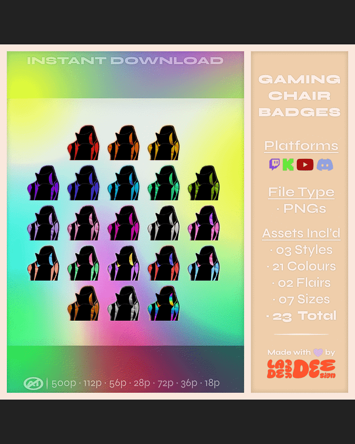 Game Chair Badges product image (1)