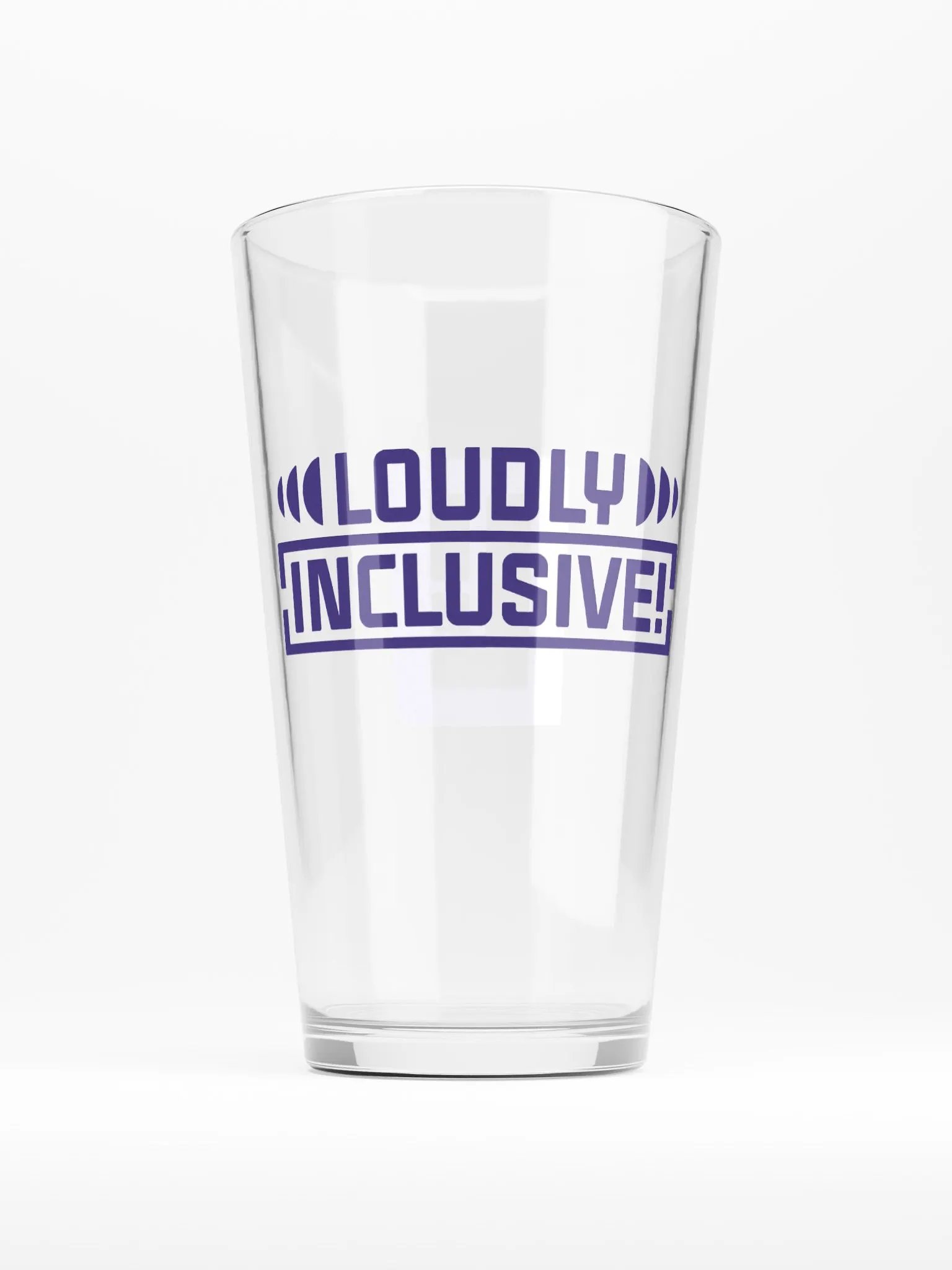 Purple Logo Pint Glass product image (1)