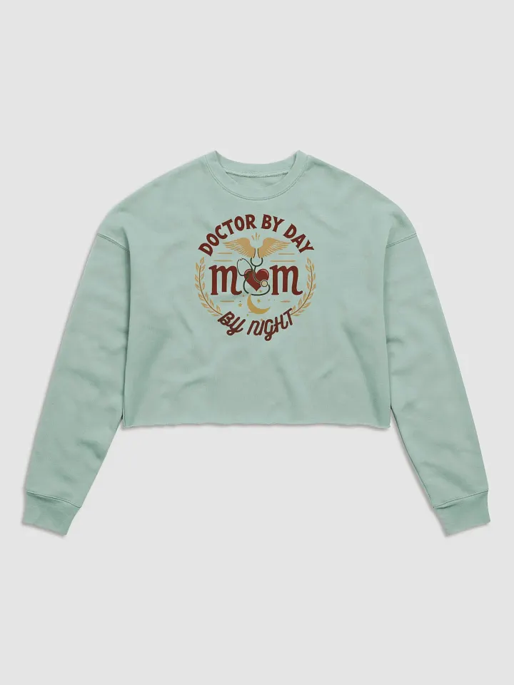 Doctor by Day, Mom by Night Fleece Crop Sweatshirt product image (3)