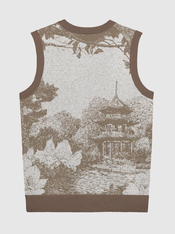 Tranquil Landscape II Knit V-Neck Vest product image (3)