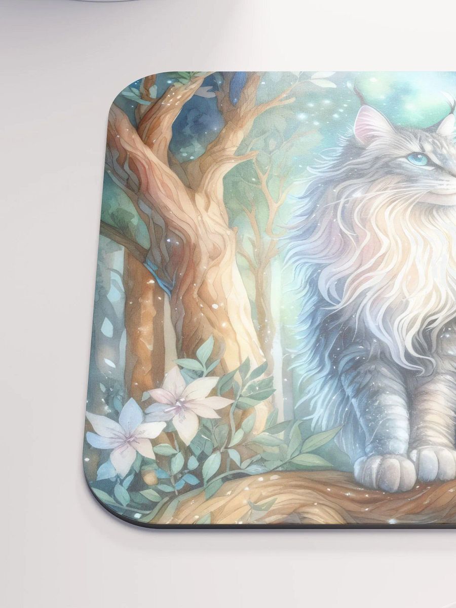 Majestic Cat in a Mystical Forest Mouse Pad product image (7)