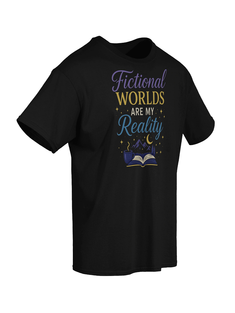 Fictional Worlds Are My Reality T-Shirt – Book Lover Fantasy Tee product image (24)