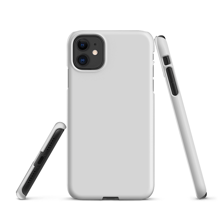 Light Gray Solid Color iPhone® Matte Snap Case product image (1)
