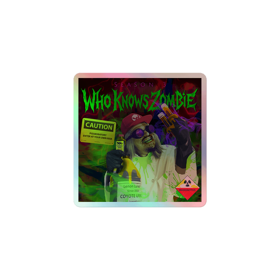 WhoKnowsZombie - The Scientist Holo Sticker product image (1)