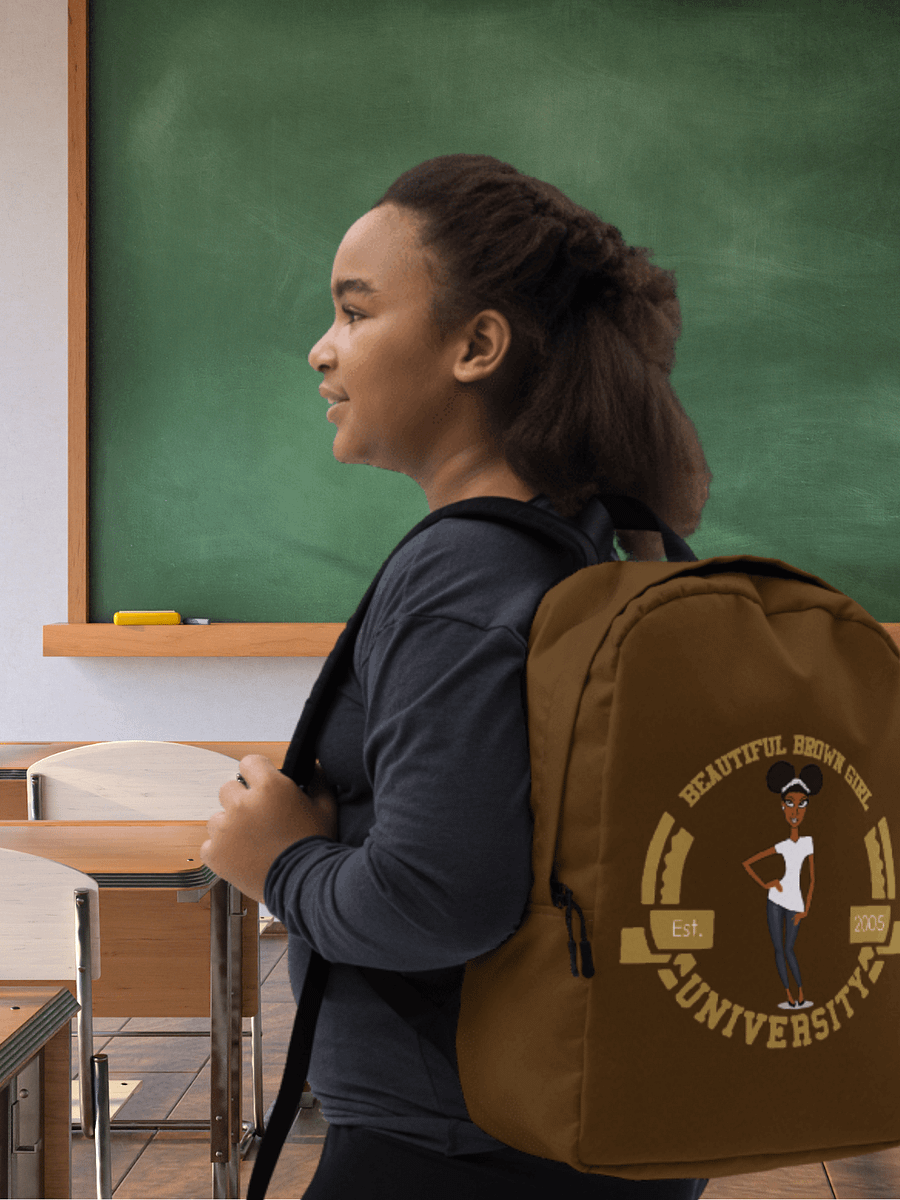 Beautiful Brown Girl University Backpack product image (1)