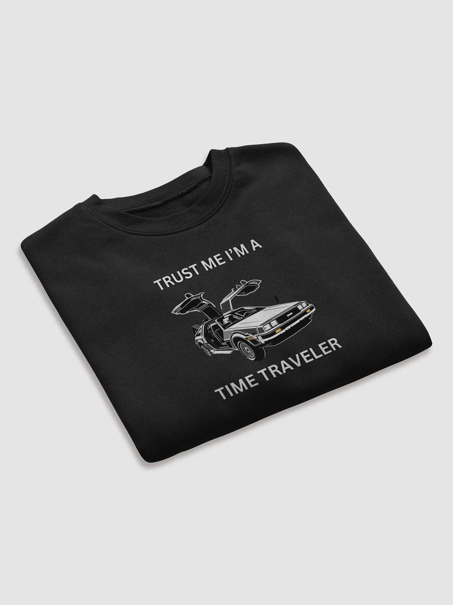 Trust Me, I'm a Time Traveler Women's Cropped DeLorean Fleece Sweatshirt product image (7)