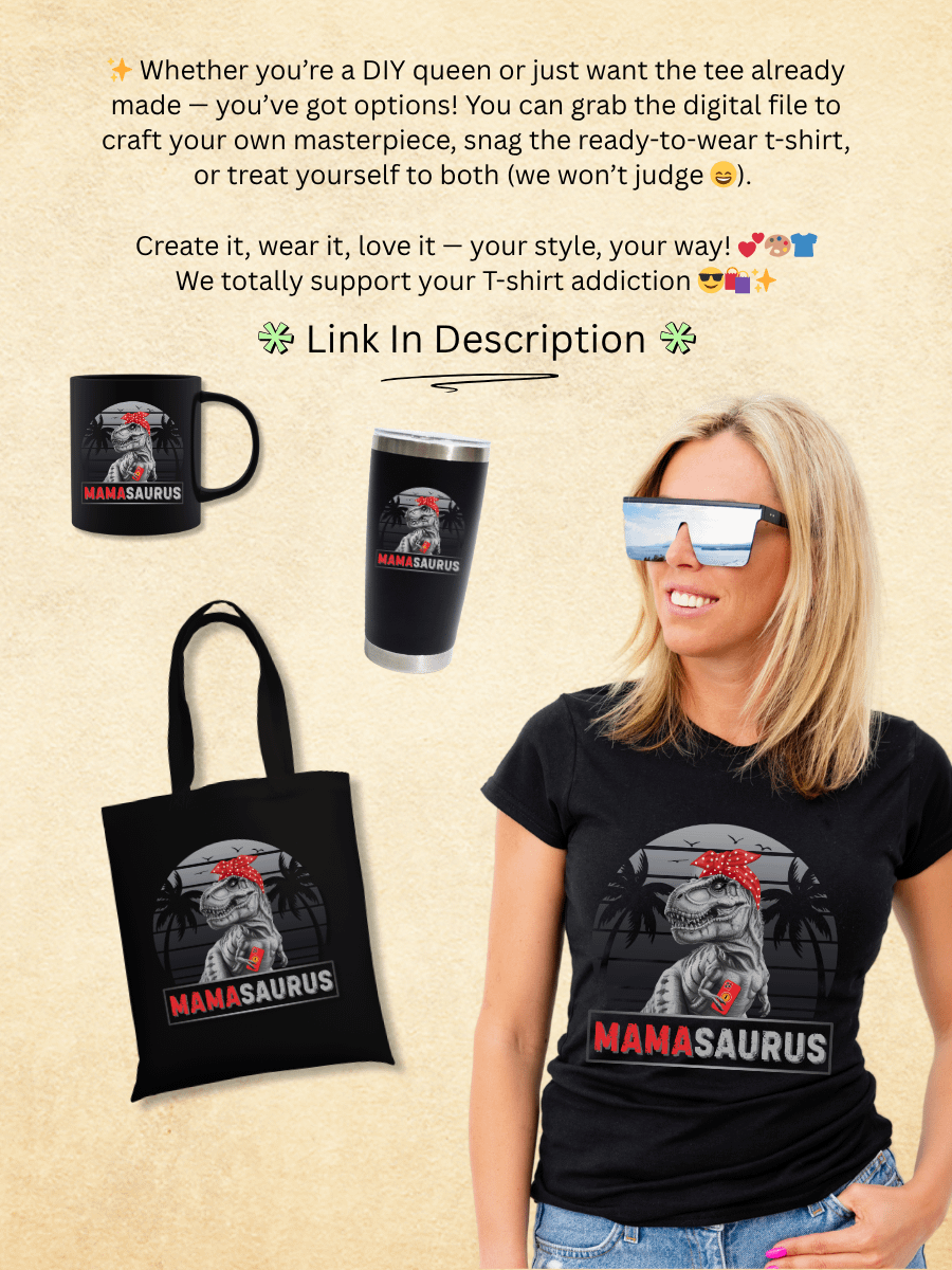 Mamasaurus Funny Tee product image (3)