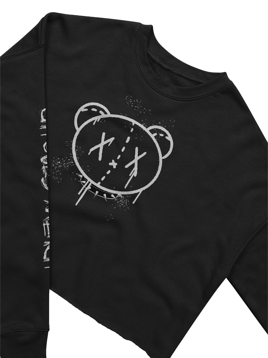 Graffiti Bear Long Sleeve Crop Sweater product image (3)
