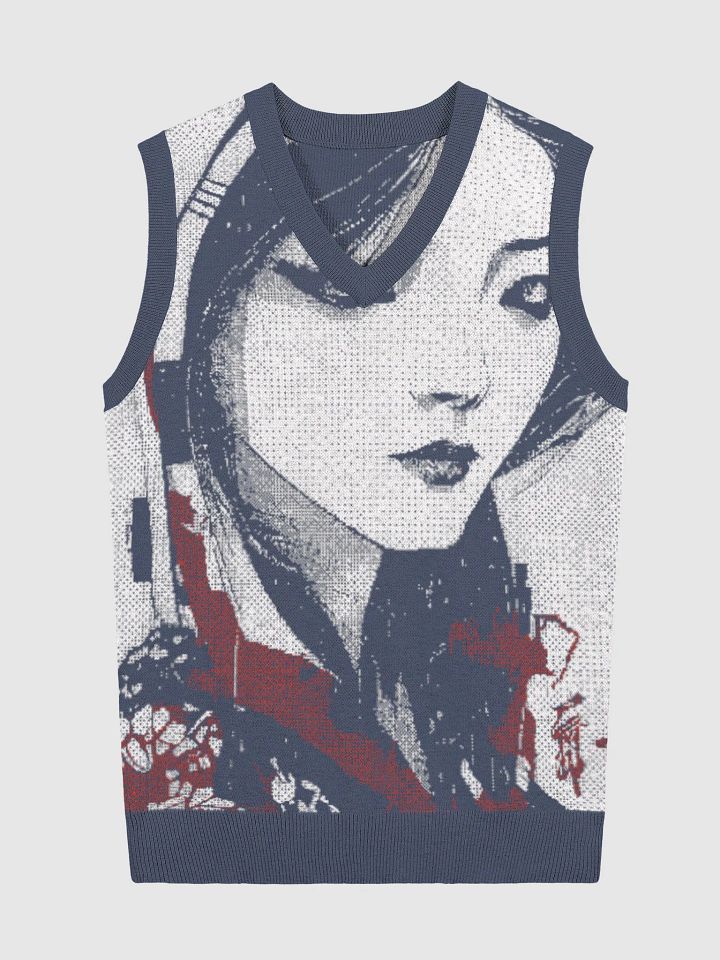 Geisha-Inspired II Serenity Jacquard V-Neck Vest product image (5)