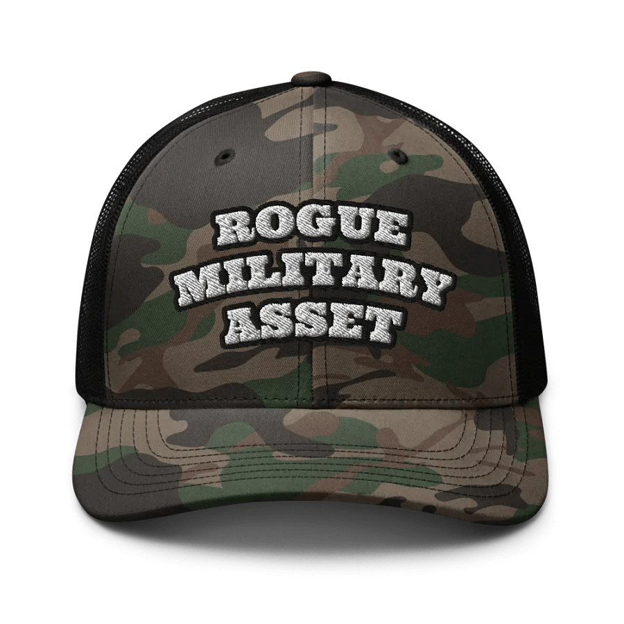 Rogue Military Asset Camo Trucker Hat product image (1)