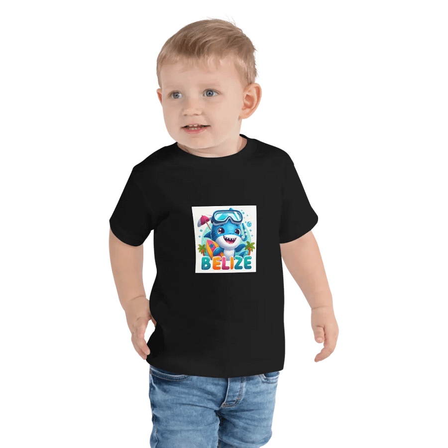 Belize Beach Baby Shark Toddler Tee product image (7)