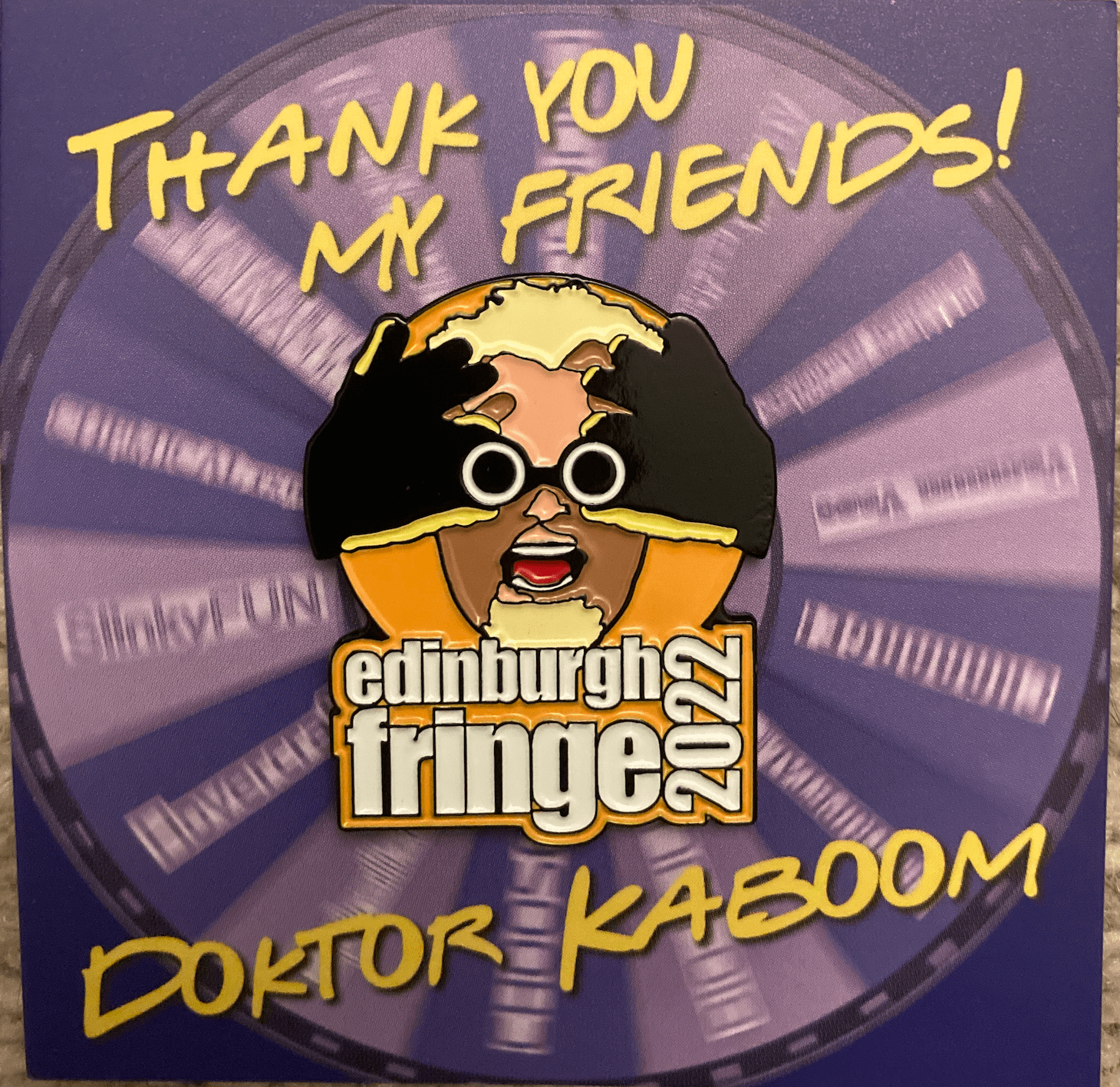 The ORIGINAL Dr. K fundraising Pin! (Collector's Item) product image (1)