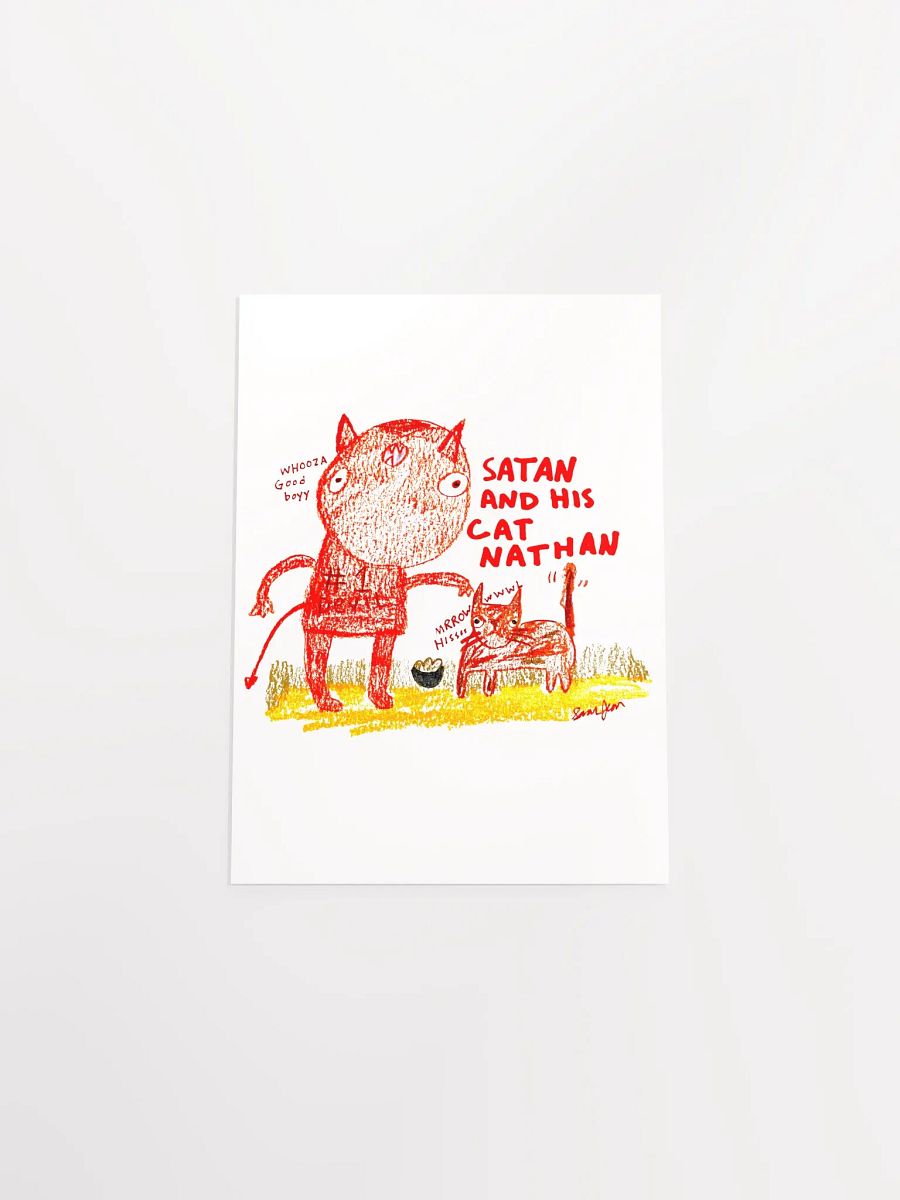 Satan and Nathan matte poster product image (1)