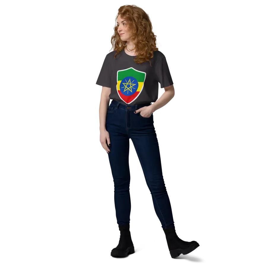 Ethiopian Pride Emblem Organic Tee product image (142)